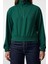 Kadın Moda Şık Crop Fermuarlı Yaka Düşük Kol Crop Fermuarlı Crop Örme Sweatshirt 1