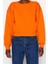 Kadın Moda Şık Crop Dik Yaka Düşük Kol Crop Rahat Kesim Crop Basic Kalın Içi Polarlı Örme Sweatshirt 1