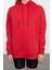 Kadın Moda Bol Kapüşonlu Düşük Kol Uzun Kalın Içi Polarlı Geniş Kalıp Cep Detaylı Örme Sweatshirt 1