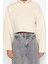 Kadın Kapüşonlu Ispanyol Kol Crop Kalın Polarlı Rahat Kesim Crop Ispanyol Kol Örme Sweatshirt 1