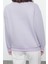 Kadın Regular Bisiklet Yaka Düşük Kol Regular Kalın Içi Polarlı Normal Kalıp Basic Örme Sweatshirt 4