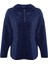 Kadın Moda Şık Bol Kapüşonlu Düşük Kol Uzun Kalın Polar ve Fermuarlı Geniş Kalıp Örme Sweatshirt 1