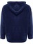 Kadın Moda Şık Bol Kapüşonlu Düşük Kol Uzun Kalın Polar ve Fermuarlı Geniş Kalıp Örme Sweatshirt 2