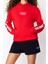 Kadın Moda Şık Oversize Kapüşonlu Standart Kol Regular Unısex Örme Sweatshirt 3