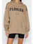 Kadın Oversize Kapüşonlu Standart Kol Standart Kalın Polarlı Baskılı Geniş Kalıp Örme Sweatshirt 4
