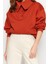 Kadın Polo Yaka Düşük Kol Kalın Içi Polarlı Normal Kalıp Triko Detaylı Örme Sweatshirt 4