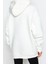 Kadın Oversize Kapüşonlu Standart Kol Standart Kalın Polarlı Baskılı Geniş Kalıp Örme Sweatshirt 5