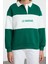 Kadın Polo Yaka Düşük Kol Kalın Polarlı Normal Kalıp Nakışlı Polo Yaka Örme Sweatshirt 4