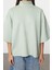 Kadın Moda Şık Oversize Dik Yaka Düşük Kol Uzun Geniş Kalıp Truvakar Kol Örme Sweatshirt 1