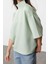 Kadın Moda Şık Oversize Dik Yaka Düşük Kol Uzun Geniş Kalıp Truvakar Kol Örme Sweatshirt 2