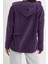 Kadın Moda Şık Bol Kapüşonlu Düşük Kol Uzun Kalın Polar ve Fermuarlı Geniş Kalıp Örme Sweatshirt 5
