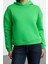 Kadın Moda Regular Kapüşonlu Düşük Kol Regular Normal Kalıp Basic Kalın Içi Polarlı Örme Sweatshirt 1