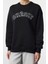 Kadın Oversize Bisiklet Yaka Düşük Kol Uzun Kalın Polarlı Rahat Kesim Slogan Nakışlı Örme Sweatshirt 1