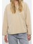 Kadın Moda Şık Bol Kapüşonlu Düşük Kol Uzun Kalın Polar ve Fermuarlı Geniş Kalıp Örme Sweatshirt 2