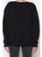 Kadın Moda Şık Oversize Bisiklet Yaka Düşük Kol Uzun Bol Kesim Kalın Içi Polarlı Örme Sweatshirt 4