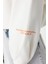 Kadın Bisiklet Yaka Düşük Kol Crop Kalın Polarlı Rahat Kesim Crop Kolu Baskılı Örme Sweatshirt 3