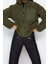 Kadın Moda Oversize Dik Yaka Standart Kol Uzun Kalın Polar Fermuarlı Uzun Kol Cepli Örme Sweatshirt 5