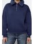 Kadın Moda Bol Fermuarlı Yaka Düşük Kol Uzun Kalın Içi Polarlı Fermuarlı Geniş Kalıp Örme Sweatshirt 1