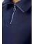 Kadın Moda Bol Fermuarlı Yaka Düşük Kol Uzun Kalın Içi Polarlı Fermuarlı Geniş Kalıp Örme Sweatshirt 3