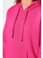 Kadın Moda Şık Oversize Kapüşonlu Düşük Kol Uzun Kalın Içi Polarlı Geniş Kalıp Basic Örme Sweatshirt 5