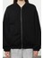 Kadın Oversize Bisiklet Yaka Düşük Kol Uzun Fermuarlı Geniş Kalıp Kalın Içi Polarlı Örme Sweatshirt 1