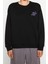 Kadın Regular Bisiklet Yaka Düşük Kol Regular Kalın Içi Polarlı Baskılı Normal Kalıp Örme Sweatshirt 1