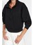Kadın Fitted Fermuarlı Yaka Crop Rahat Kesim Crop Basic Fermuarlı Kalın Polarlı Örme Sweatshirt 3