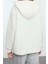 Kadın Moda Şık Bol Kapüşonlu Düşük Kol Uzun Fermuarlı Overize Geniş Kalıp Peluş Örme Sweatshirt 5
