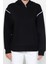 Kadın Moda Şık Regular Kapüşonlu Düşük Kol Regular Kroşeta Detaylı Kalın Içi Polarlı Örme Sweatshirt 4