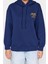 Kadın Kapüşonlu Düşük Kol Standart Normal Kalıp Nakışlı Kalın Polarlı Örme Sweatshirt 4