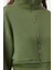 Kadın Fermuarlı Yaka Düşük Kol Normal Kalıp Fermuarlı Kalın Içi Polarlı Örme Sweatshirt 4