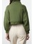 Kadın Fermuarlı Yaka Düşük Kol Normal Kalıp Fermuarlı Kalın Içi Polarlı Örme Sweatshirt 5