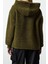 Kadın Moda Şık Bol Kapüşonlu Düşük Kol Uzun Fermuarlı Geniş Kalıp Peluş Örme Sweatshirt 5
