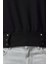 Kadın Moda Şık Bol Bisiklet Yaka Düşük Kol Uzun Çıtçıtlı Rahat Kalıp Crop Kalın Örme Sweatshirt 4
