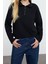 Kadın Fermuarlı Yaka Düşük Kol 2li Paket Selanik Normal Kalıp Fermuarlı Yaka Örme Sweatshirt 5
