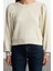 Kadın Moda Şık Regular Bisiklet Yaka Balon Kol Regular Kalın Normal Kalıp Balon Kol Örme Sweatshirt 1