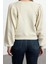 Kadın Moda Şık Regular Bisiklet Yaka Balon Kol Regular Kalın Normal Kalıp Balon Kol Örme Sweatshirt 5