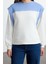 Kadın Moda Regular Bisiklet Yaka Düşük Kol Regular Kalın Içi Polarlı Normal Kalıp Örme Sweatshirt 1