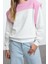 Kadın Moda Regular Bisiklet Yaka Düşük Kol Regular Kalın Içi Polarlı Normal Kalıp Örme Sweatshirt 2