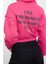 Kadın Oversize Kapüşonlu Düşük Kol Crop Slogan Baskılı Geniş Kalıp Kalın Polarlı Örme Sweatshirt 3