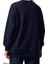 Kadın Moda Şık Bol Bisiklet Yaka Düşük Kol Uzun Kalın Içi Polarlı Geniş Kalıp Örme Sweatshirt 5