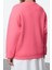 Kadın Bol Bisiklet Yaka Düşük Kol Uzun Geniş Kalıp Sırt Baskılı Kalın Içi Polarlı Örme Sweatshirt 5