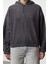 Kadın Moda Şık Regular Kapüşonlu Düşük Kol Regular Normal Kalıp Polar Fermuarlı Yaka Örme Sweatshirt 1