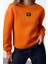 Kadın Bisiklet Yaka Düşük Kol Uzun Reaxed Rahat Kalıp Slogan Baskılı Kalın Polarlı Örme Sweatshirt 2