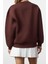 Kadın Relaxed Bisiklet Yaka Düşük Kol Kalın Içi Polarlı Western Baskılı Normal Kesim Örme Sweatshirt 5