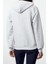 Kadın Kapüşonlu Düşük Kol Uzun Kalın Polarlı Kanguru Cepli Slogan Baskılı Örme Sweatshirt 5
