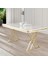 Rigel Serisi 80x130 Lak Panel Sabit Masa Gold Ayaklı 1