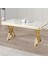 Rigel Serisi 80x130 Lak Panel Sabit Masa Gold Ayaklı 2