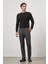 Lacivert Düz Gabardin Slim Fit Casual Pantolon 1003245105 2