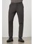 Koyu Vizon Düz Gabardin Slim Fit Casual Pantolon 1003245102 4